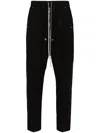 Rick Owens Trousers With Tapered Leg And Pockets In Black