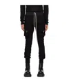 Rick Owens Men Mastodon Megacargo Organic Cotton Jogging Trouser In Black