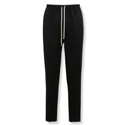 RICK OWENS TAPERED SLIM-FIT PANTS WITH CENTRAL CREASE