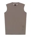 Rick Owens Tarp T Cotton Tank Top In Gray