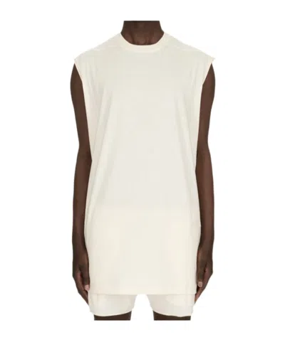 Rick Owens Tarp T Cotton Tank Top In White