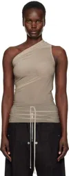 Rick Owens Taupe Hollywood Athena Tank Top In 64 Flesh