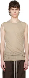 Rick Owens Taupe Hollywood Basic Sl Tank Top In 64 Flesh