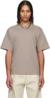 Rick Owens Taupe Hollywood Brad T-shirt In 64 Flesh