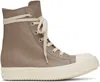 Rick Owens Hollywood High Top Sneakers Flesh And Milk In Neutral