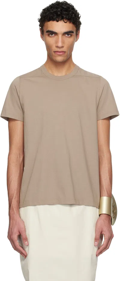 Rick Owens Taupe Hollywood Level T-shirt In 64 Flesh