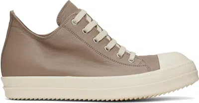 Rick Owens Low Sneaks In 6411 Flesh/milk/milk