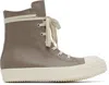 Rick Owens Taupe Hollywood Sneakers In 6411 Flesh/milk/milk