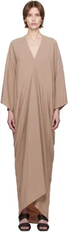Rick Owens Taupe Hollywood Tommykite Maxi Dress In 64 Flesh