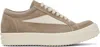 Rick Owens Taupe Hollywood Vintage Sneakers In 6411 Flesh/milk