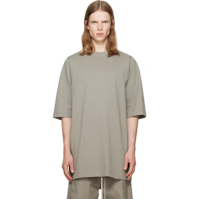 Rick Owens Taupe Jumbo S/s T-shirt In Gray