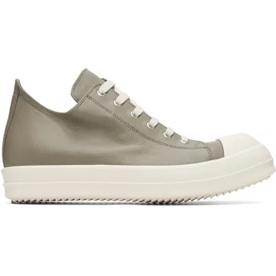 Rick Owens Taupe Tower Low Sneaks Sneakers In Gray
