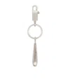 Rick Owens Teardrop Keychain In Metallic