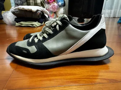 Pre-owned Rick Owens Tech Runners/trainers Shoes In Green