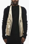 Rick Owens Technical Fabric Multi-pocket Vest With Asymmetrical And Min In Neutral