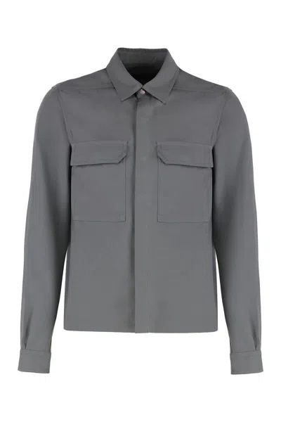 RICK OWENS RICK OWENS TECHNICAL FABRIC OVERSHIRT
