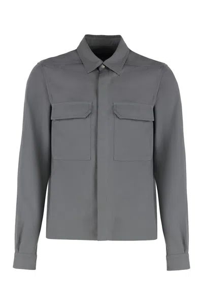 RICK OWENS TECHNICAL FABRIC OVERSHIRT