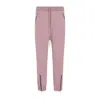 Rick Owens Pink Cotton Track Trousers For Men In Ss24