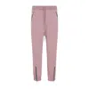 Rick Owens Pink Cotton Track Trousers For Men In Ss24 In Pink
