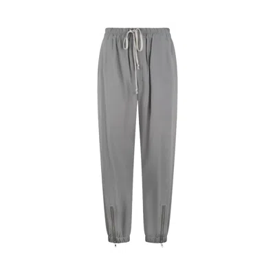 Pre-owned Rick Owens Tecuatl Track Pant 'euca' | Grey | Women's Size 40 In Gray