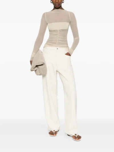 Rick Owens Temple Bandeau Top In Green