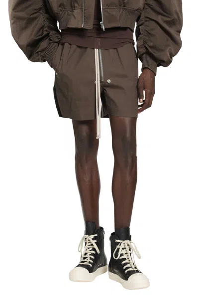 Rick Owens Temple Bela Boxers In Brown