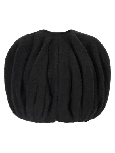 Rick Owens Temple Bubble Cropped Cape In Black
