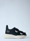 Rick Owens Burritogeth Sneakers Contrast Sole Round Toe In Black