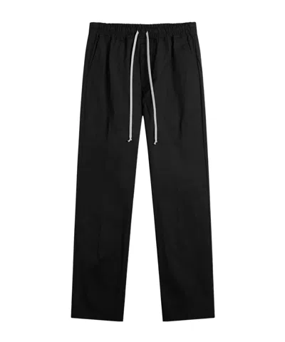 Rick Owens Temple Dietrich Drawstring Casual Pants In Black
