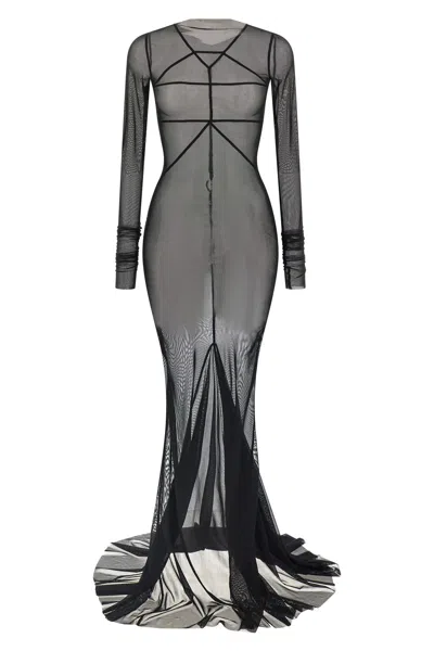 Rick Owens 'temple' Dress In Black
