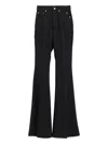 Rick Owens Temple Flared Trousers In Black