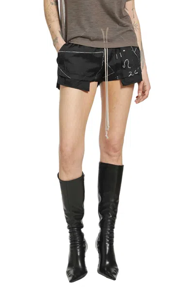 Rick Owens Temple Fog Boxers In Black