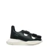 Rick Owens Burritogeth Sneakers Contrast Sole Round Toe In Black
