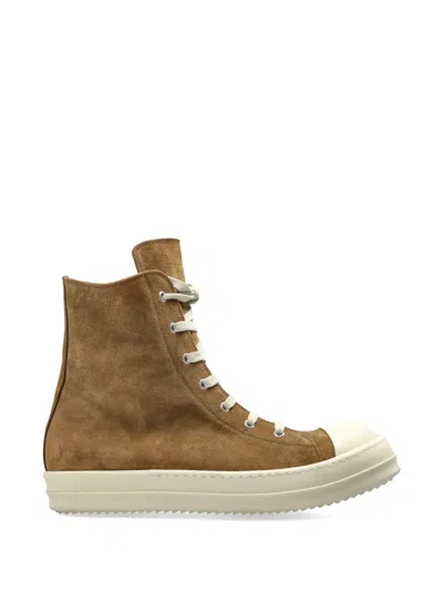 Rick Owens Beige Temple Sneaks Sneakers In Brown