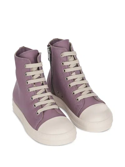 Rick Owens Kids' Temple Lace-up Zipped Sneakers In Multi