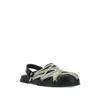 Rick Owens Granola Crisscross Straps Mule Sandals In Black