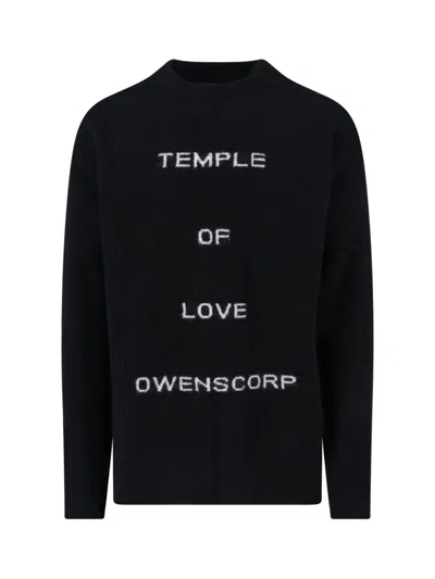 Rick Owens 'temple Of Love' Sweater In Black
