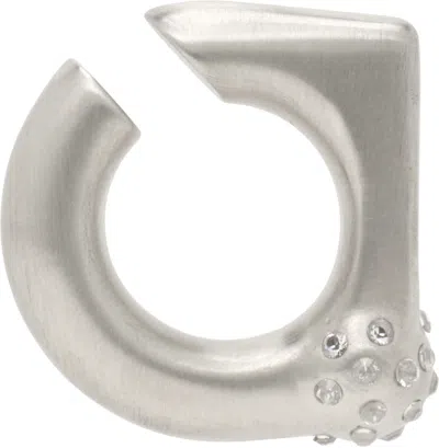 Rick Owens Temple Orb Ear Cuff In Blue