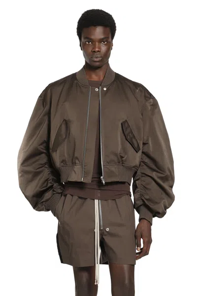 Rick Owens Temple Secchia Flight In Tech Duchesse In Brown