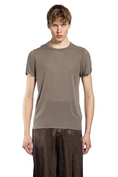 Rick Owens Temple Short Sleeve Level T In Brown