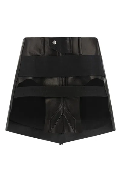 Rick Owens Black Temple Skirt