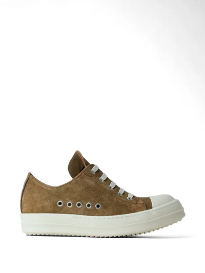 Rick Owens Temple Lace-up Sneakers In Brown