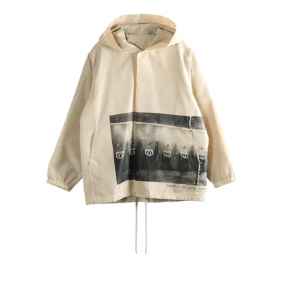 Pre-owned Rick Owens Temple Tour Jacket 'sand/black' | Tan | Men's Size 50 In Brown