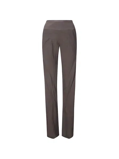 Rick Owens Temple Trousers In Gray