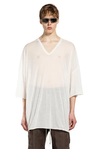 Rick Owens Temple V Tommy T-shirt In Neutral