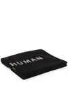 Rick Owens Text-print Beach Towel In Black
