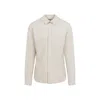 Rick Owens Work Shirt With Buttoned Cuffs And Chest Pockets In Neutral