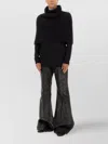 Rick Owens Textured Fabric Cropped Coat With High Collar In Black