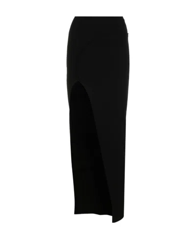 RICK OWENS RICK OWENS THERESA SIDE-SLIT MIDI SKIRT
