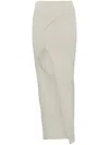 Rick Owens Theresa Pencil Maxi Skirt In Neutrals